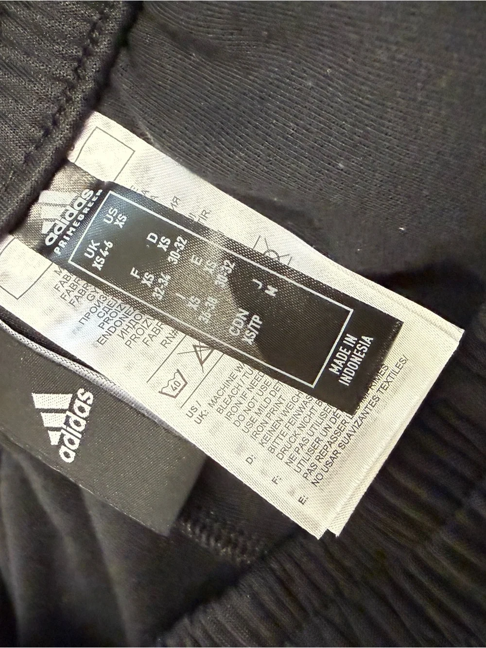 adidas Black Joggers with White Three-Stripes